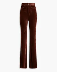 Rick Owens Velvet flared pants - Brown Brown