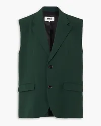 Maison Margiela Frayed crepe vest - Green Green