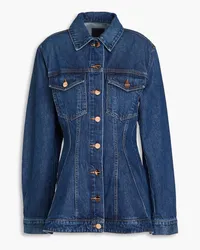 Goldsign  The Benning denim peplum jacket - Blue Blue