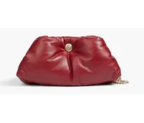 Puffy Chain Tobo leather shoulder bag - Red