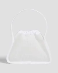 Alexander Wang Ryan printed ribbed-knit bucket bag - White White