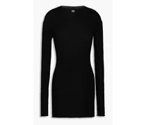 Ribbed wool sweater - Black