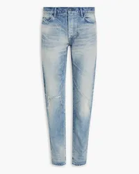 John Elliott + Co Slim-fit distressed faded denim jeans - Blue Blue