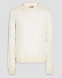 Canali Cashmere and silk-blend sweater - White White