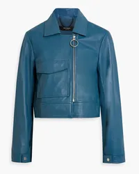 MUUBAA Leather jacket - Blue Blue