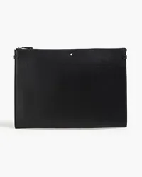 Montblanc Textured-leather pouch - Black - OneSize Black