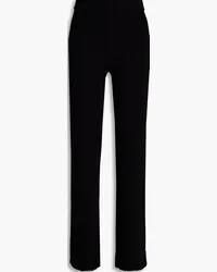 Safiyaa Ribbed-knit straight-leg pants - Black Black