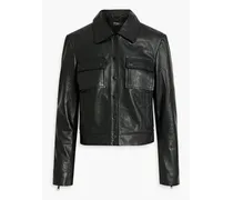 Poppy leather jacket - Black