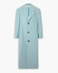 AMI Paris Wool-blend twill coat - Blue Blue