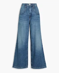 Frame Denim Skater high-rise wide-leg jeans - Blue Blue