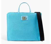 Knitted tote - Blue