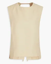 Loulou Studio Vomo cutout twill top - Neutral Neutral