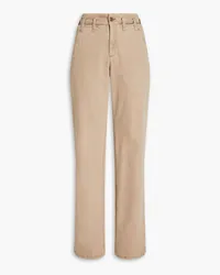 Brunello Cucinelli Cutout high-rise straight-leg jeans - Neutral Neutral