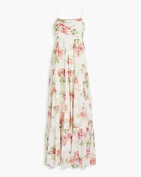 byTiMo Tiered floral-print georgette maxi dress - Pink Pink