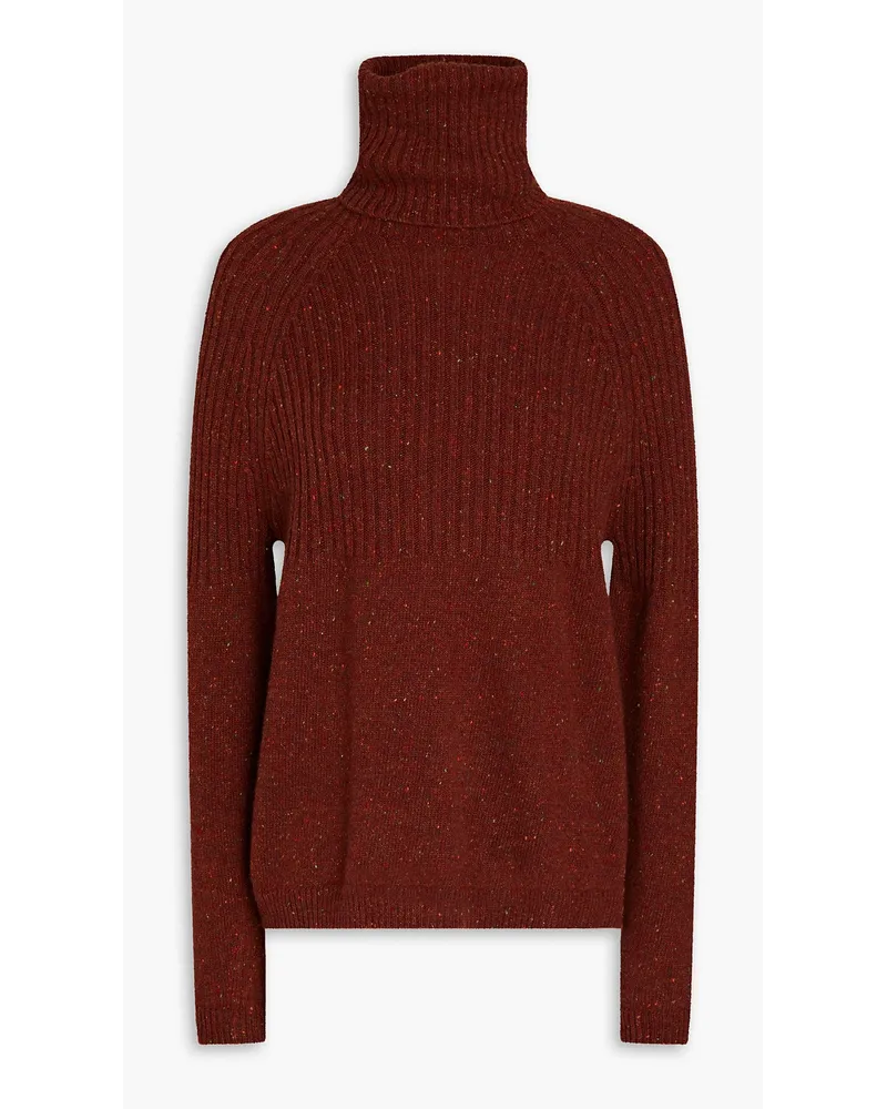 Autumn Cashmere Donegal cashmere turtleneck sweater - Red Red