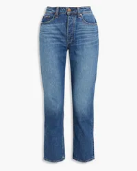 Rag & Bone Nina cropped high-rise straight-leg jeans - Blue Blue