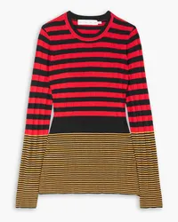 Proenza Schouler Striped ribbed-knit sweater - Red Red