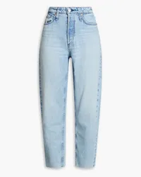 Rag & Bone Alissa cropped high-rise tapered jeans - Blue Blue