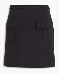 Theory Cotton-blend twill mini skirt - Black Black