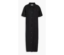 Abbie hemp midi shirt dress - Black