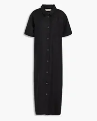 Mara Hoffman Abbie hemp midi shirt dress - Black Black