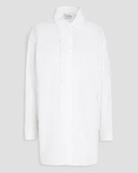 RED Valentino Ruffled cotton-poplin shirt - White White