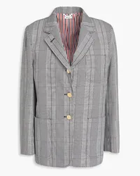 Thom Browne Prince of wales checked cotton-jacquard blazer - Black Black