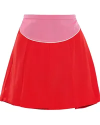 Valentino Garavani Pleated two-tone faille mini skirt - Red Red