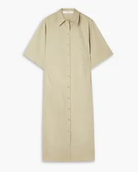 tibi Cotton-poplin shirt dress - Neutral Neutral