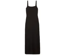 Open-back stretch-knit maxi dress - Black