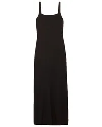 Matteau Open-back stretch-knit maxi dress - Black Black