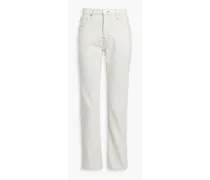 Le Slouch high-rise straight-leg jeans - White
