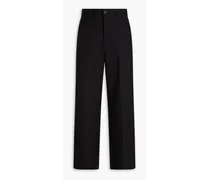 Wool-twill pants - Black