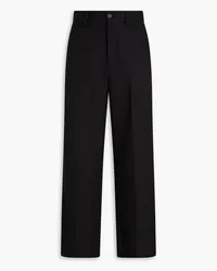 Emporio Armani Wool-twill pants - Black Black