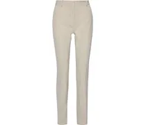 Zoran wool-blend twill slim-leg pants - White