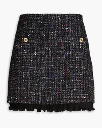 Sandro Cotton-blend tweed mini skirt - Black Black