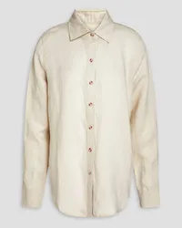 Onia Linen and Lyocell-blend shirt - White White