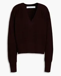 IRO Ribbed-knit sweater - Burgundy Burgundy