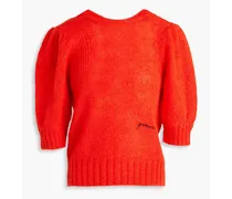 Mohair-blend sweater - Red