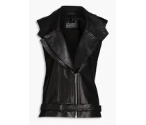 Leather vest - Black