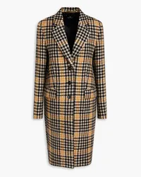 Paul Smith Checked wool-blend coat - Yellow Yellow