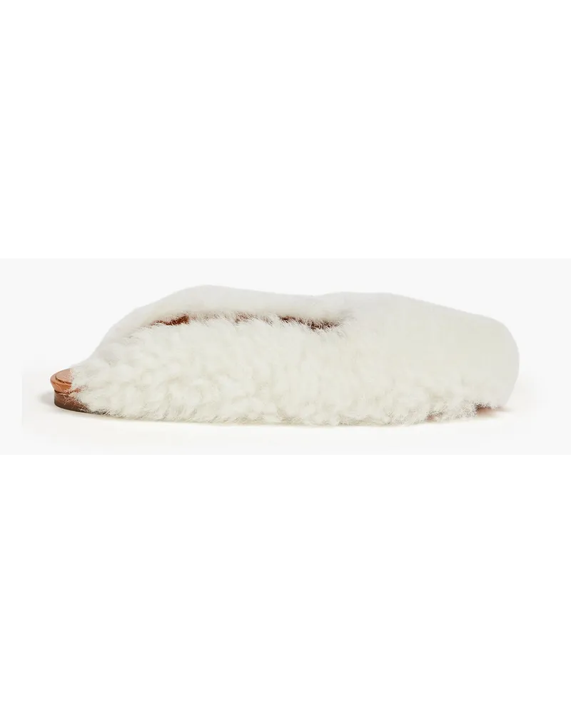 Shearling slippers - White