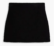 Bouclé mini skirt - Black