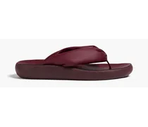 Charisma faux leather platform sandals - Burgundy