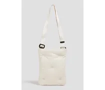 Glam Slam quilted leather shoulder bag - White