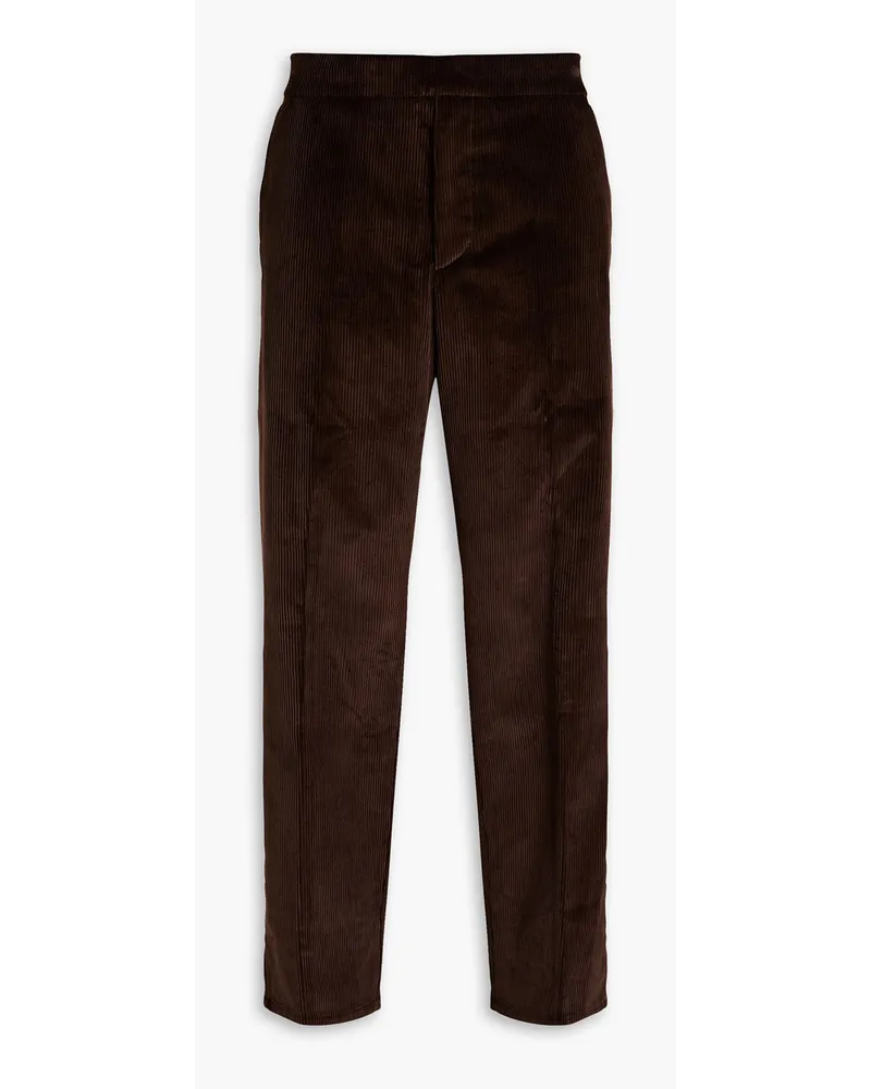 Dunhill Cotton-corduroy pants - Brown Brown
