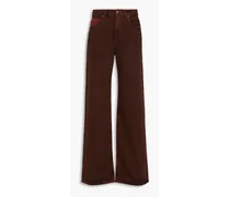 High-rise flared jeans - Brown