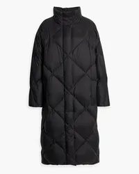 STAND Anissa oversized quilted shell down coat - Black Black