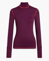 Aztech Mountain Next To Skin stretch-jersey turtleneck base layer - Burgundy Burgundy