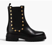 Russel studded leather Chelsea boots - Black